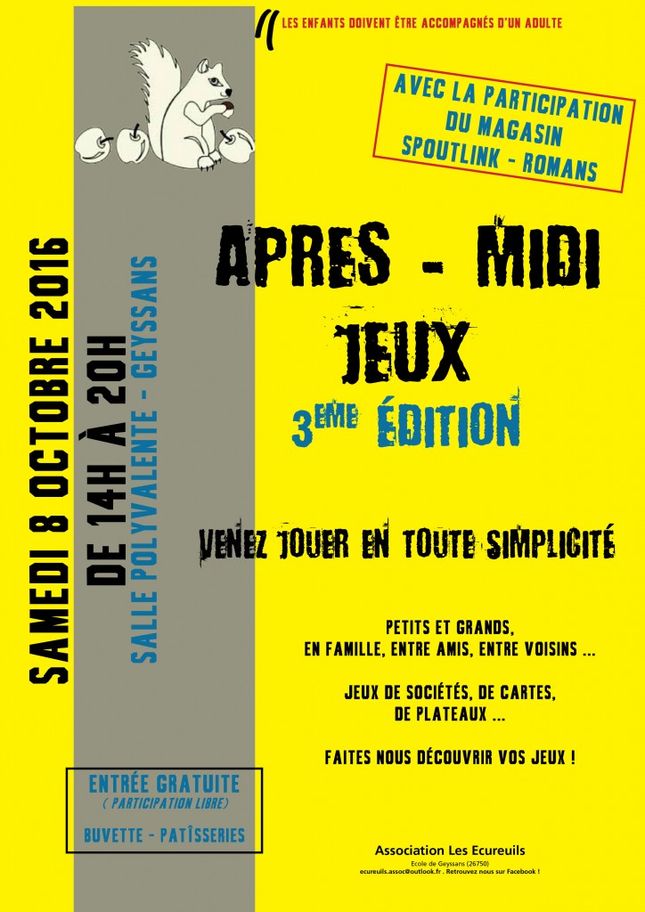 Aprésmidi Jeux 08 Octobre 2016 (affiche)