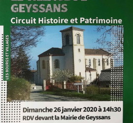 Circuit Histoire et Patrimoine 26 Janvier 2020